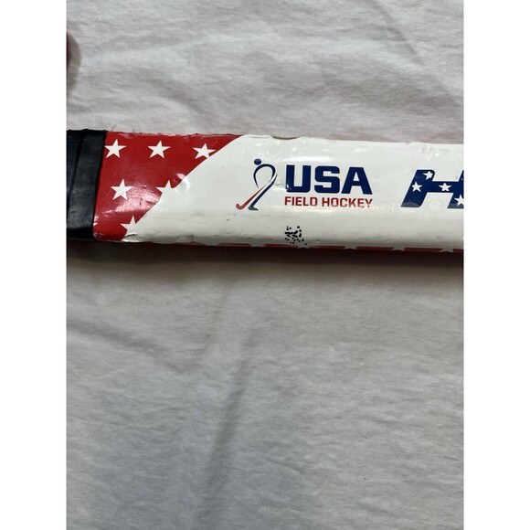 Harrow USA 28 inch Field Hockey Stick Junior Youth 25mm Bow Red White Blue - Picture 4 of 11